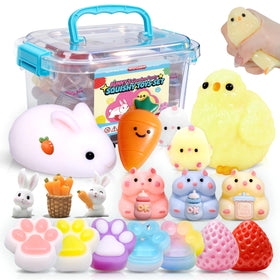 YRSDQueenA Taba squishy bunny with a portable keychain for on-the-go play