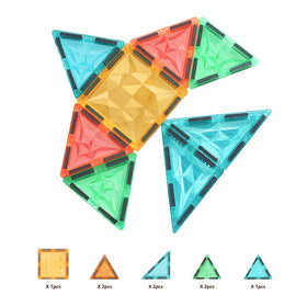 Five vibrant colors in YRZtiles set spark patterns and color recognition