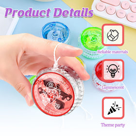 YSBJKWCF Assorted colors yo-yo balls brighten classroom games and parties.