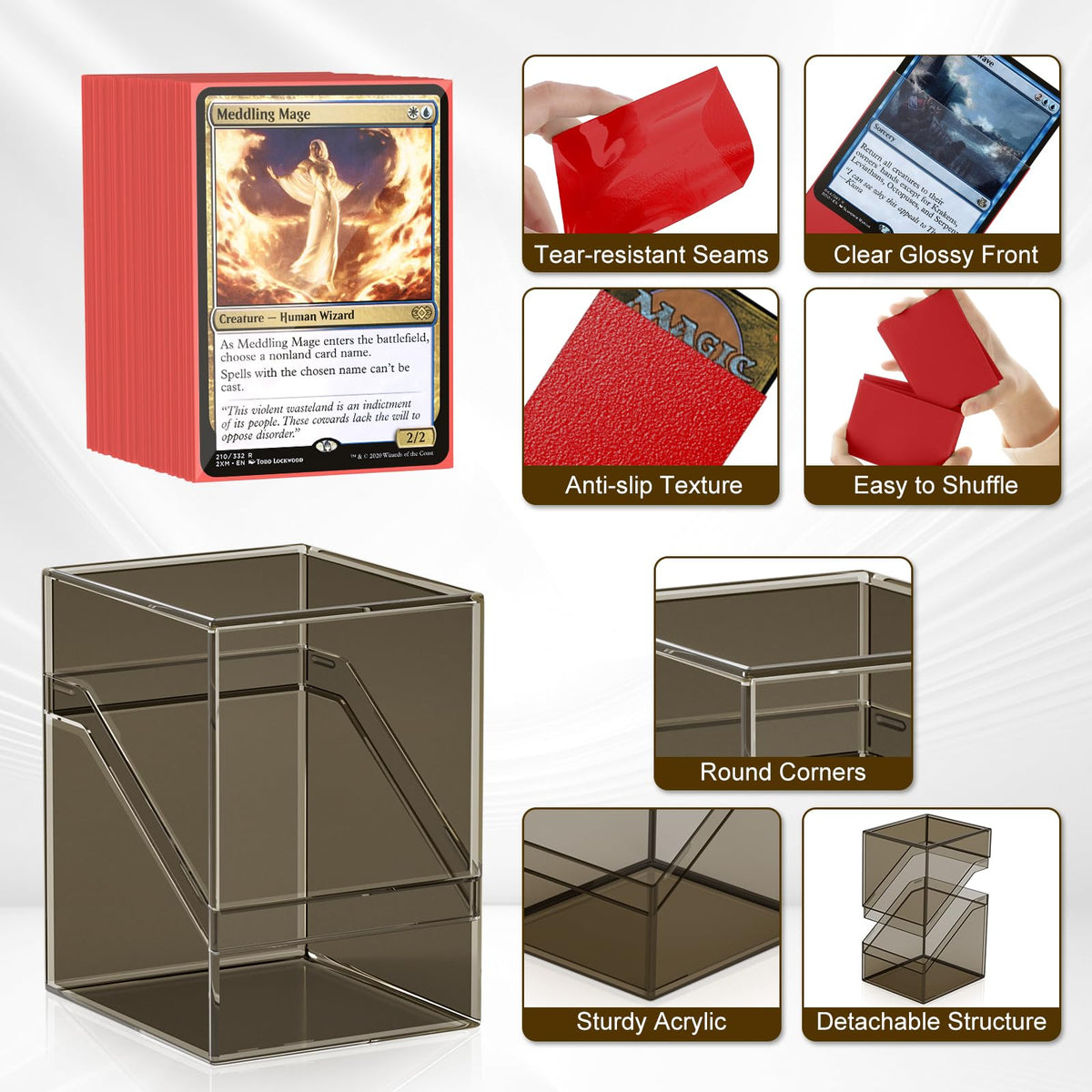 YSCare six dividers help categorize decks for quick access