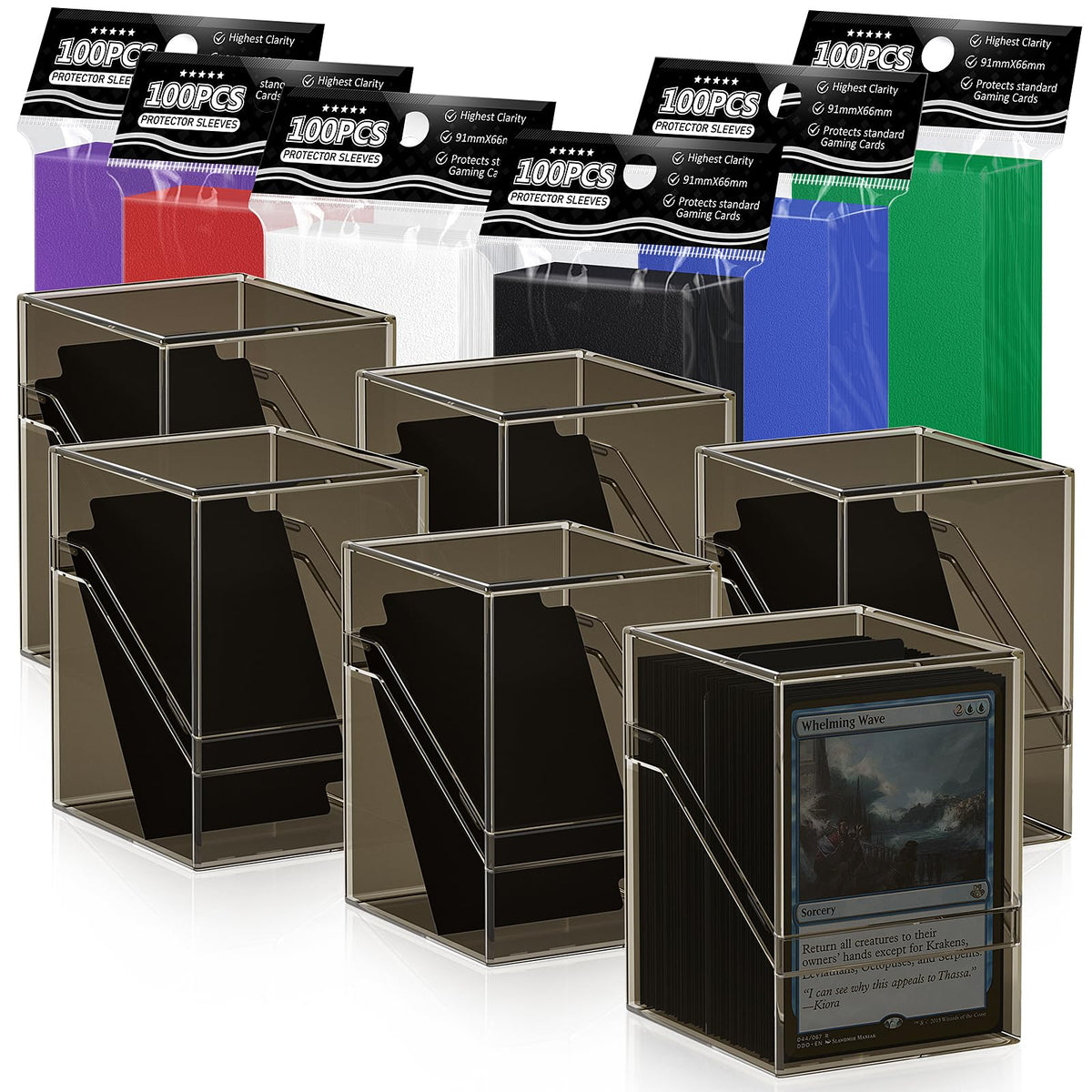 YSCare six-pack deck boxes provide durable, organized storage for standard cards