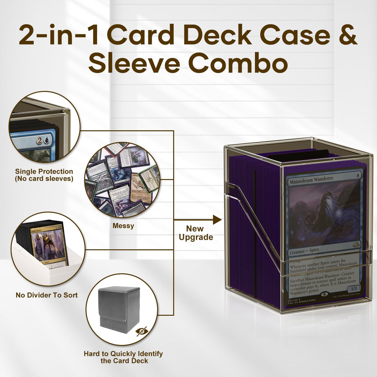 YSCare acrylic deck case offers clear visibility and secure transport