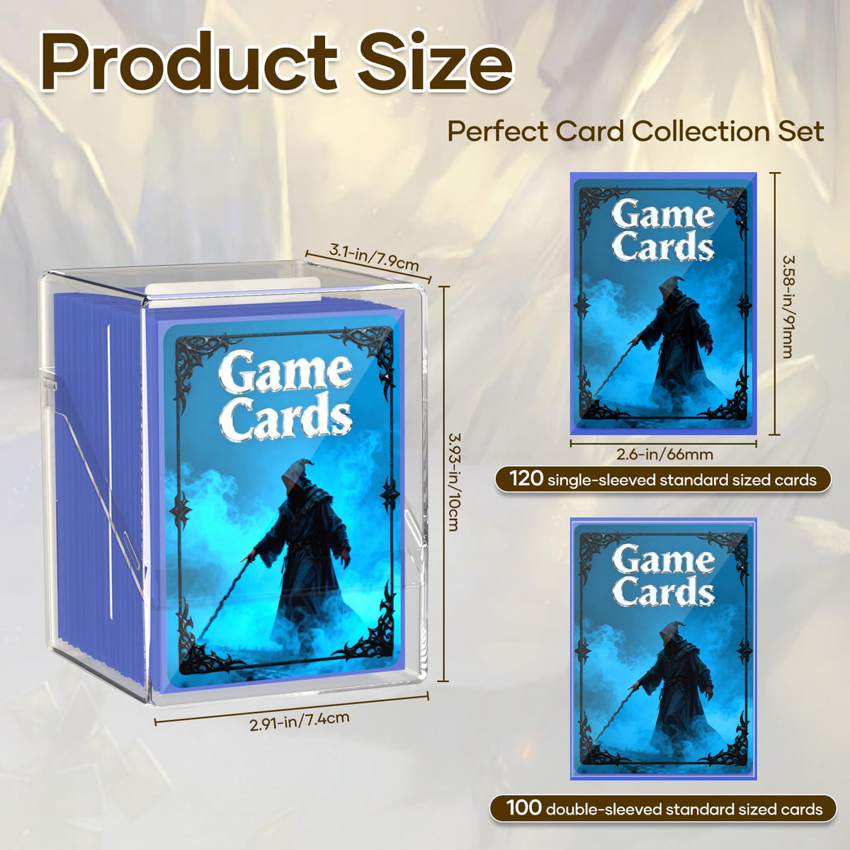 YSCare card dividers help organize decks for fast access.