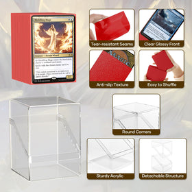 YSCare deck box closure keeps cards secure during travel.