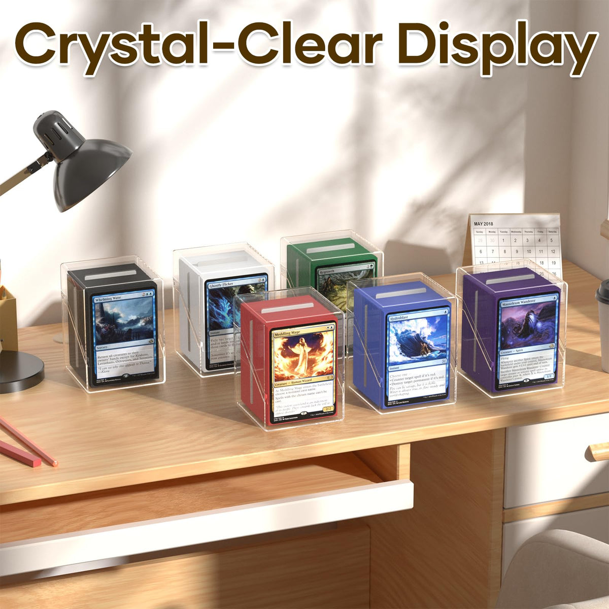 YSCare deck box transparent front enables quick deck recognition.