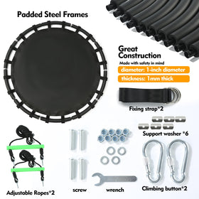 YSEJOMP backyard installation – easy setup with included hooks and straps