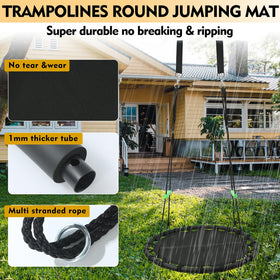 YSEJOMP steel frame supports sturdy backyard setup