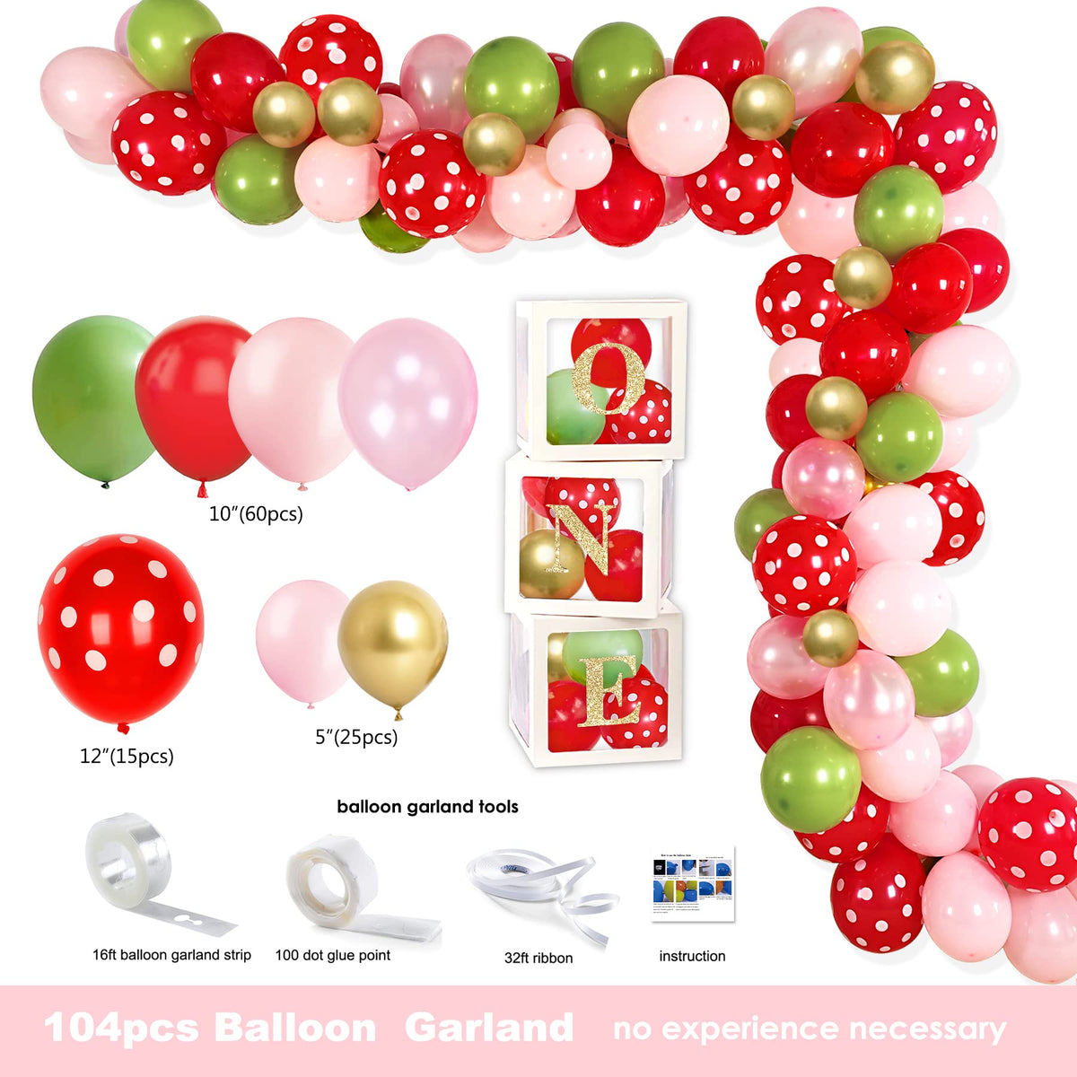 YSHMFEUX strawberry 1st birthday cake topper adds a sweet focal point