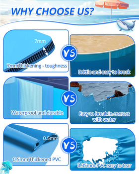 YSJILIDE dog pool shows elbow water inlet for controlled spray