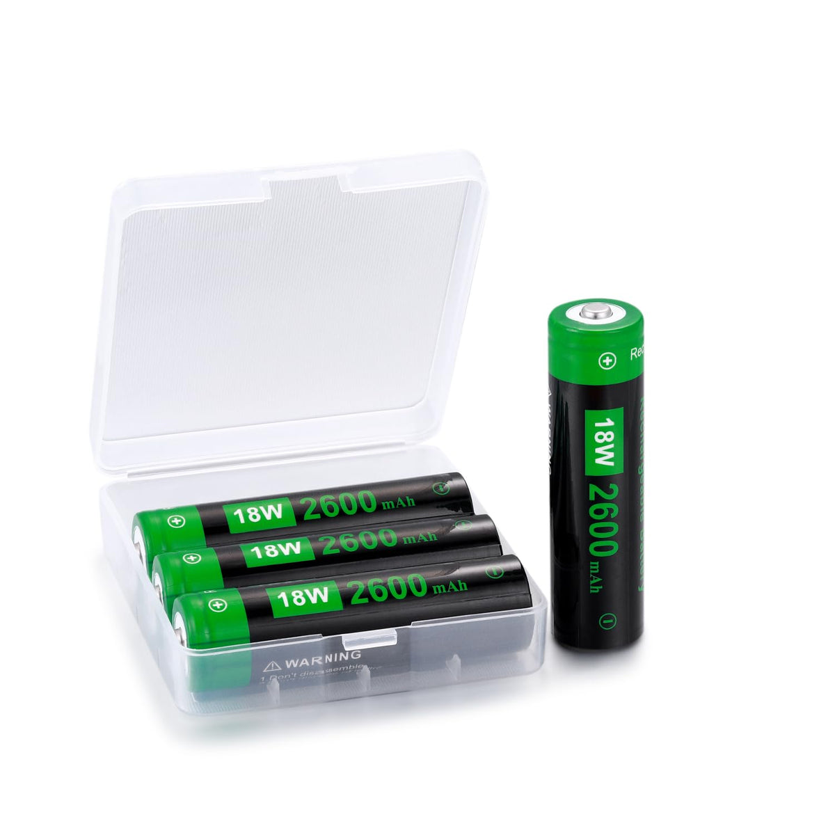 YSKXOIMA battery case front view, compact power for high-drain devices.