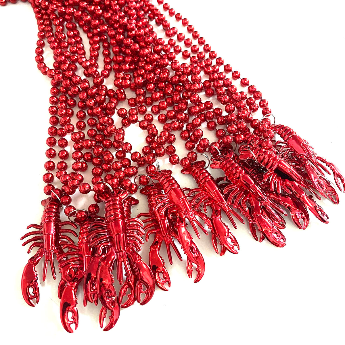 YSPPF beads for party decor, bright red charm for celebrations