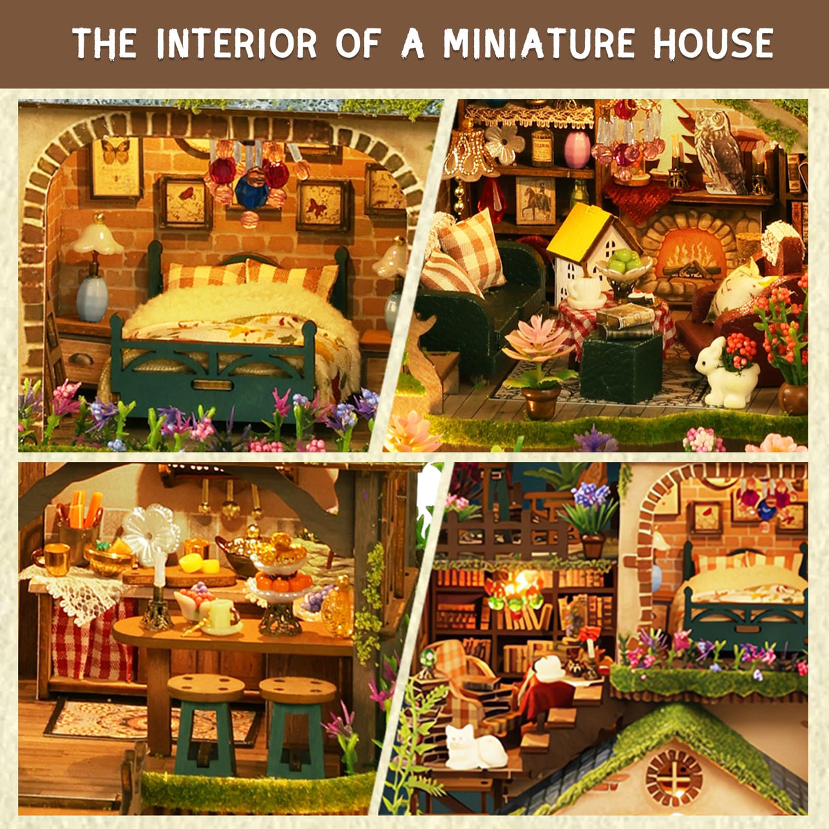 YSWOOD WORLD dollhouse kit gift idea presented as a thoughtful present