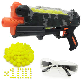 YTSWELE camo blaster gun with 50-round hopper for rapid reloads