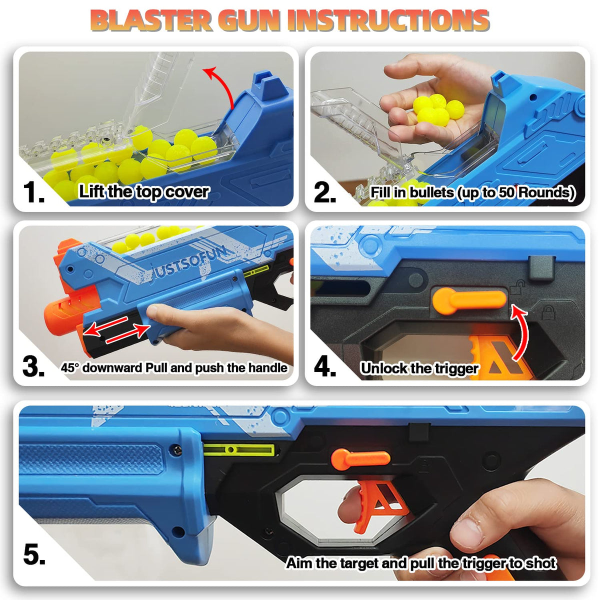 YTSWELE neon lemon Nerf Hyper-compatible bullets for easy visibility on the field.