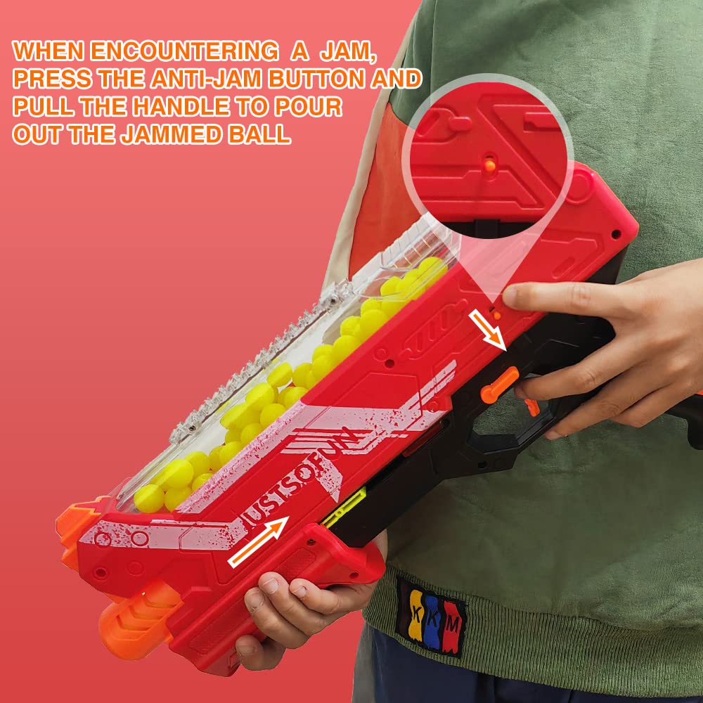 YTSWELE pump-action blaster enabling hands-on priming without batteries
