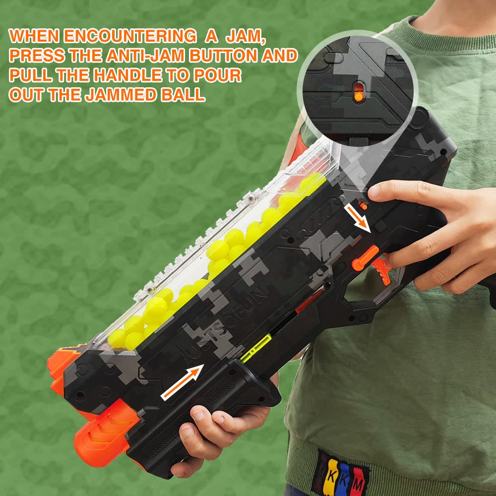 YTSWELE pump-action blaster ready for backyard battles