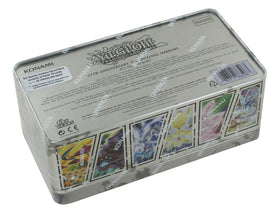Yu-Gi-Oh! 25th Anniversary Tin pack-pulls showing three Mega-Packs and potential high-rarity cards.