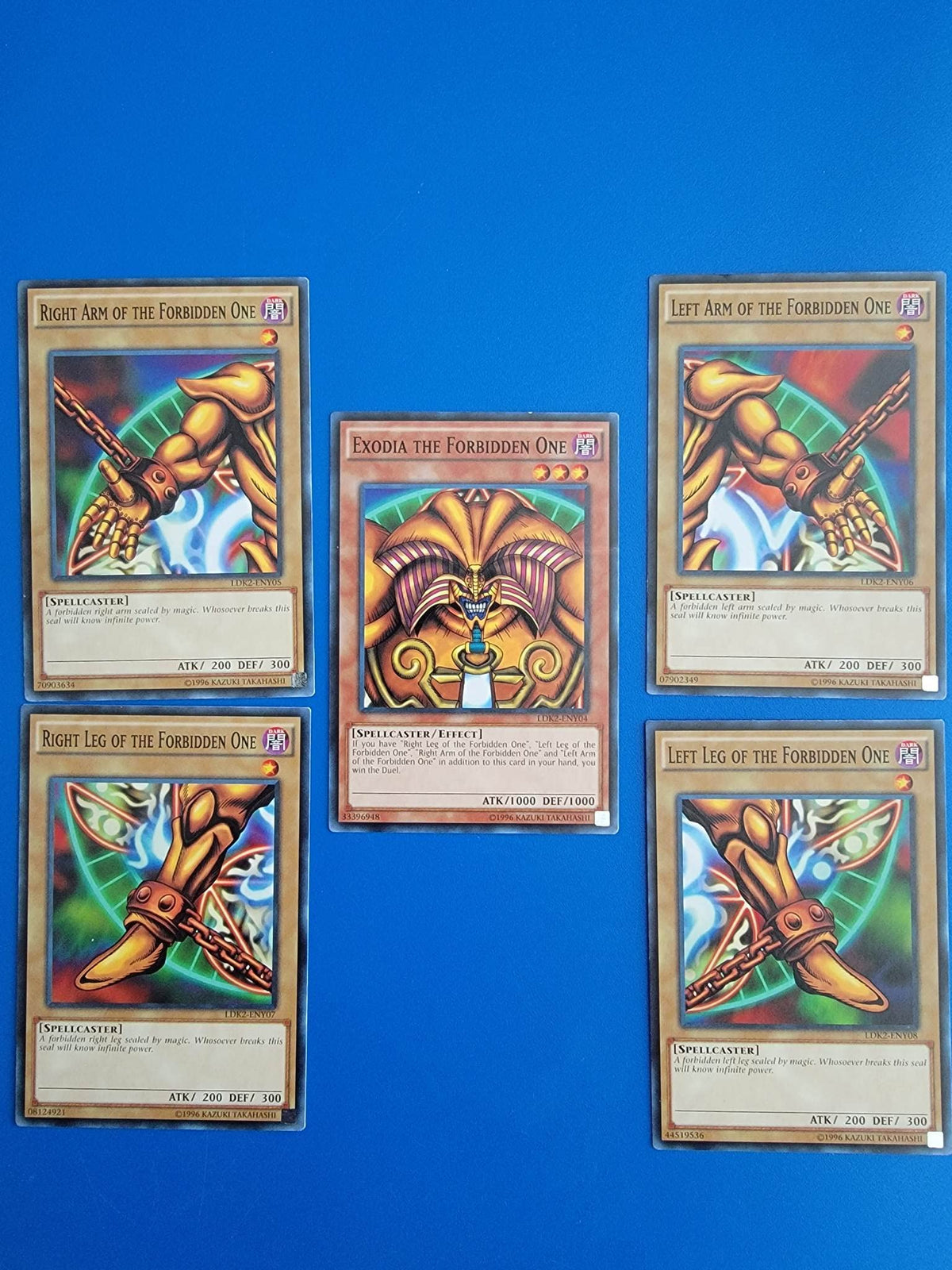Yu-Gi-Oh! Exodia Forbidden One five-piece set for collectors and display enthusiasts