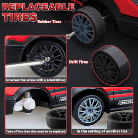 YUAN PLAN RC drift car drift tires illustrate responsive handling on tight corners.