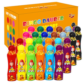 Yuanhe bingo daubers in 12 colors for fast, clean dot art on cards.