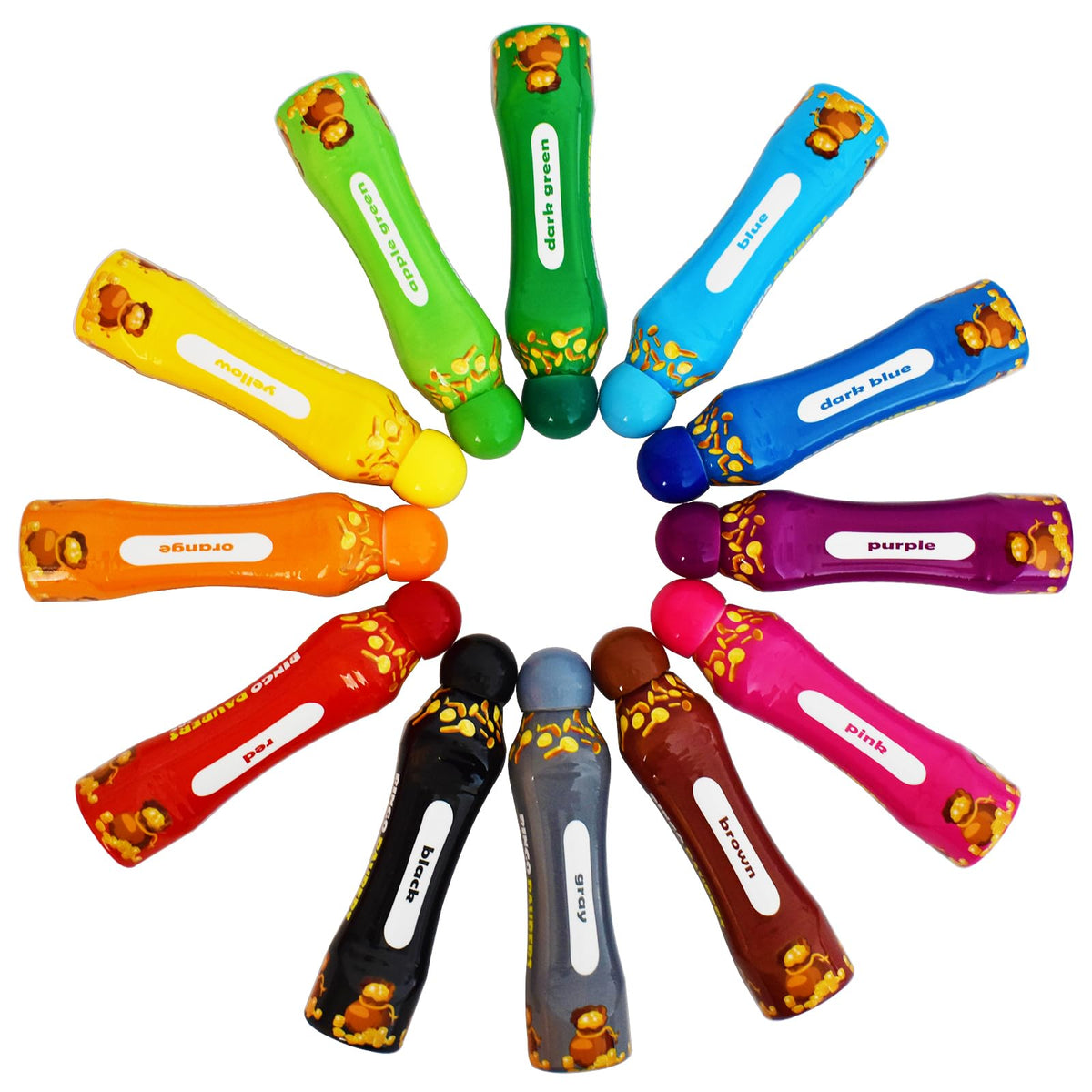 Yuanhe bingo daubers with 3oz capacity for long-lasting ink.