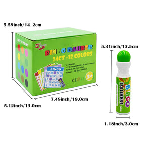 Yuanhe Bingo Daubers ergonomic-grip for comfortable, extended use during games and craft.