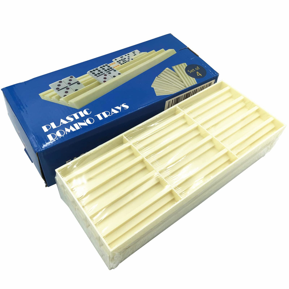 Yuanhe domino organizers four-tray bundle simple setup for multiplayer matches.