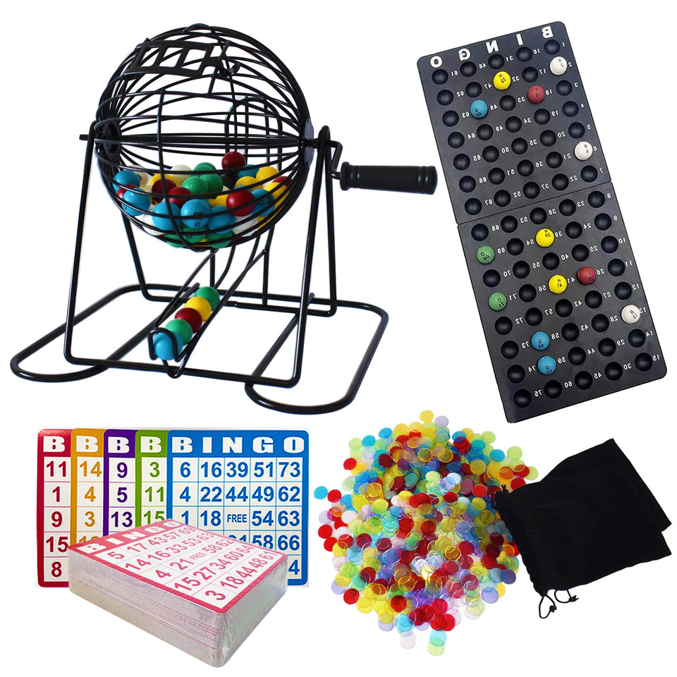 Yuanhe Deluxe Bingo cage in metal, ideal for fair draws at parties.
