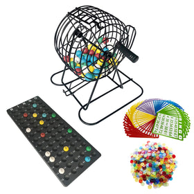 Yuanhe Deluxe bingo cage with calling board for smooth number announcements.