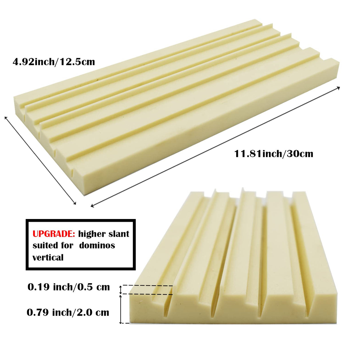 Yuanhe domino racks in stand-up position for easy viewing