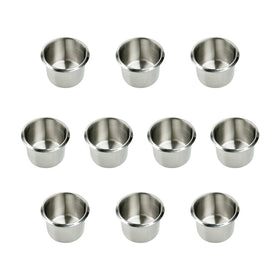 Yuanhe drop-in stainless steel cup holder insert for secure on-table use.