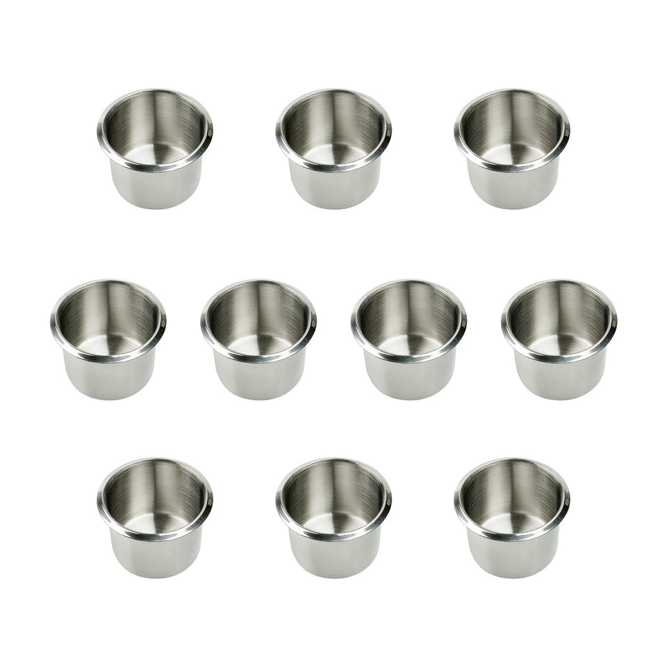 Yuanhe drop-in stainless steel cup holder insert for secure on-table use.