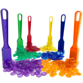 Yuanhe magnetic bingo wand orange with chips supports classroom-friendly sorting and group play.