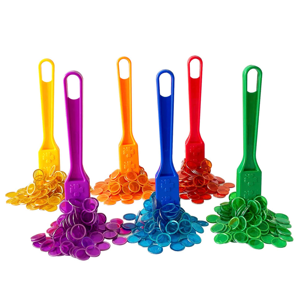 Yuanhe magnetic bingo wands in six colors attract metal chips for fast cleanup.