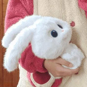 Yuanpulalala Snowball Rabbit Boss plush decor idea promotes cozy seating in any room