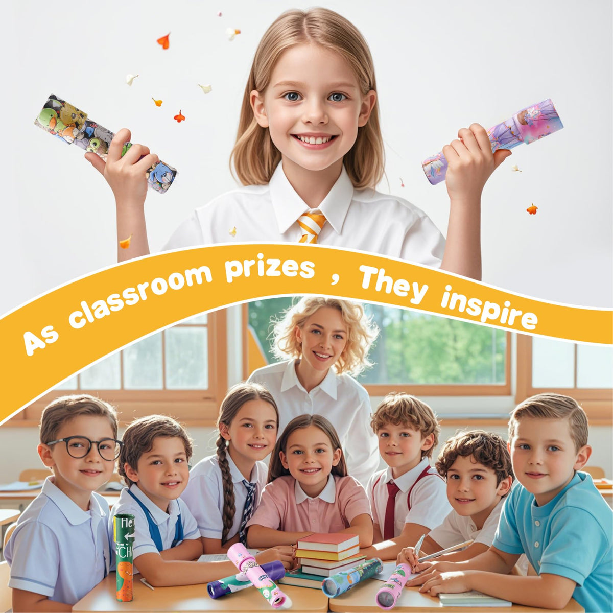 YUBAGOWU kaleidoscopes feature a sturdy shell for durable daily use.