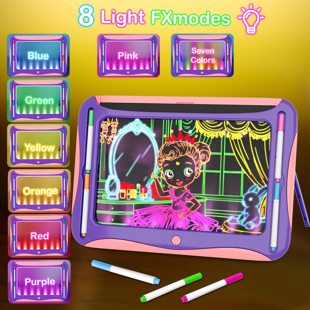 YUBALEER set of 6 washable markers for mess-free creativity.