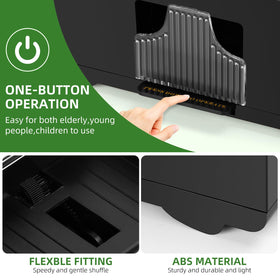YUCEEN shuffler for blackjack delivers consistent shuffles with less manual effort.