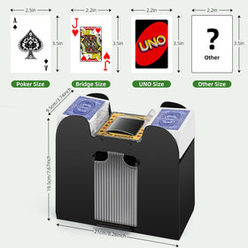 YUCEEN shuffler is compact and portable, ideal for travel and parties.