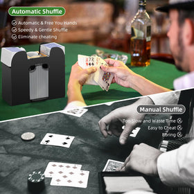 YUCEEN shuffler for poker Texas Hold'em keeps rounds moving smoothly.