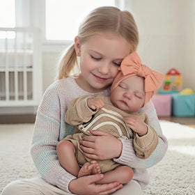 YuDill doll with feeding accessories encourages nurturing role-play.