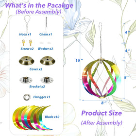 YUECH wind spinner dual-hooks enables DIY accessories for personalized decor.