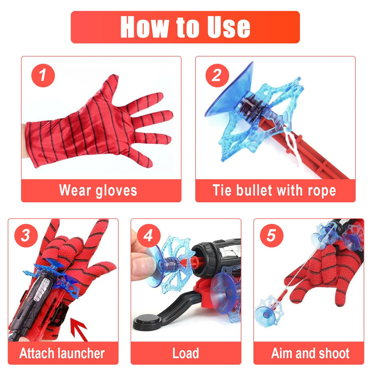 Perfect party favors and decorations with YUETIANE web shooters