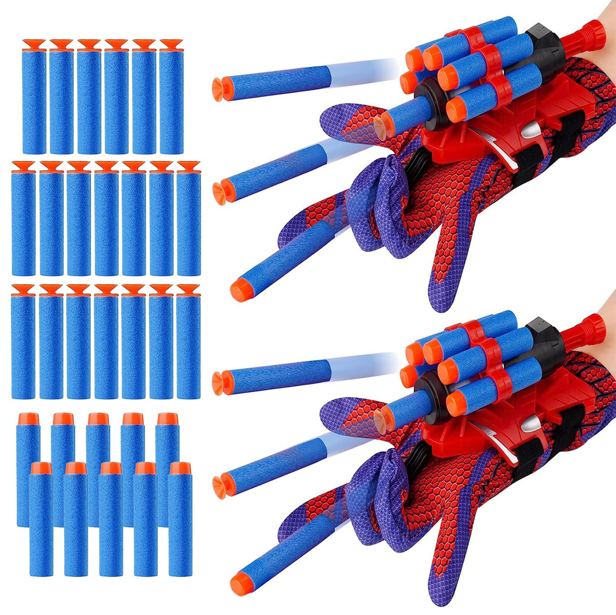 YUETIANE spider web shooters gloves for kids, comfortable grip during play.