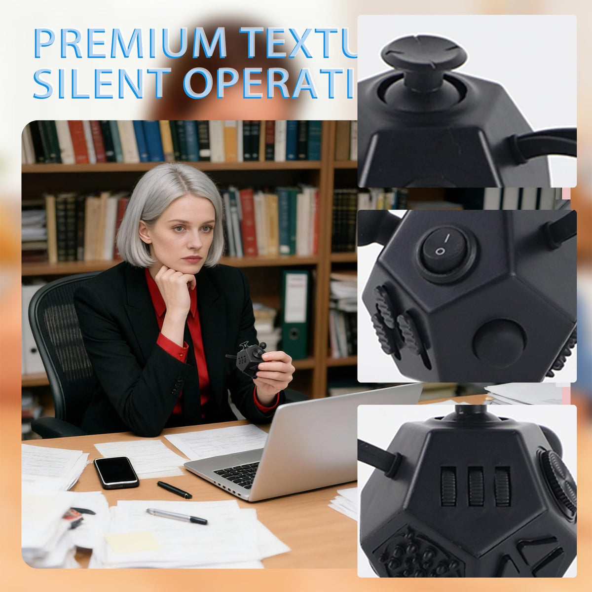 YUFENGBY soft silicone accents deliver smooth manipulation with quiet tactile feedback.