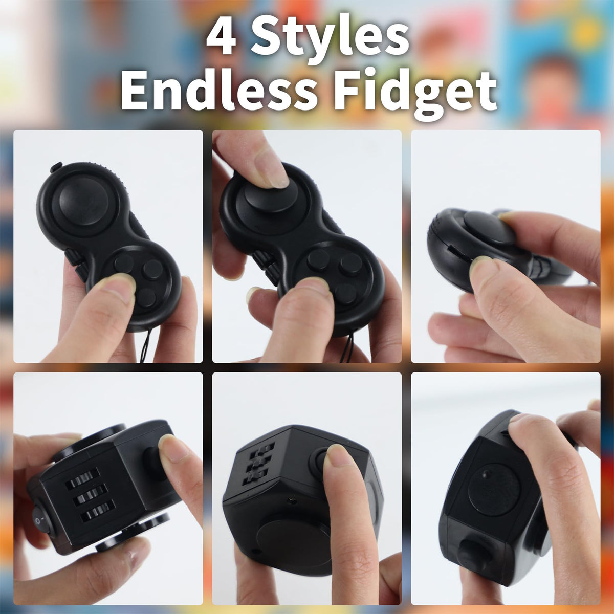 YUFENGBY 4-pack offers varied styles for adults and kids needing focus.