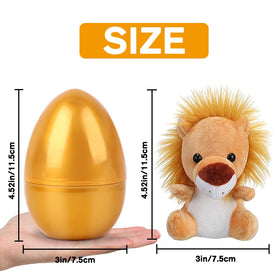 YUJUN plush elephant inside a gold egg for gentle playtime