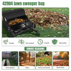YUKGAMS 25 cu ft capacity bag ready to collect more debris per load.