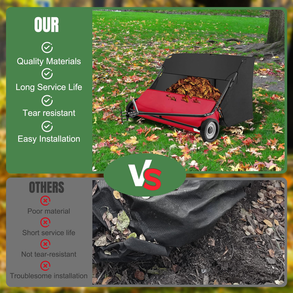 YUKGAMS bag rolled for shipping, ready to unroll and lay flat for best results.