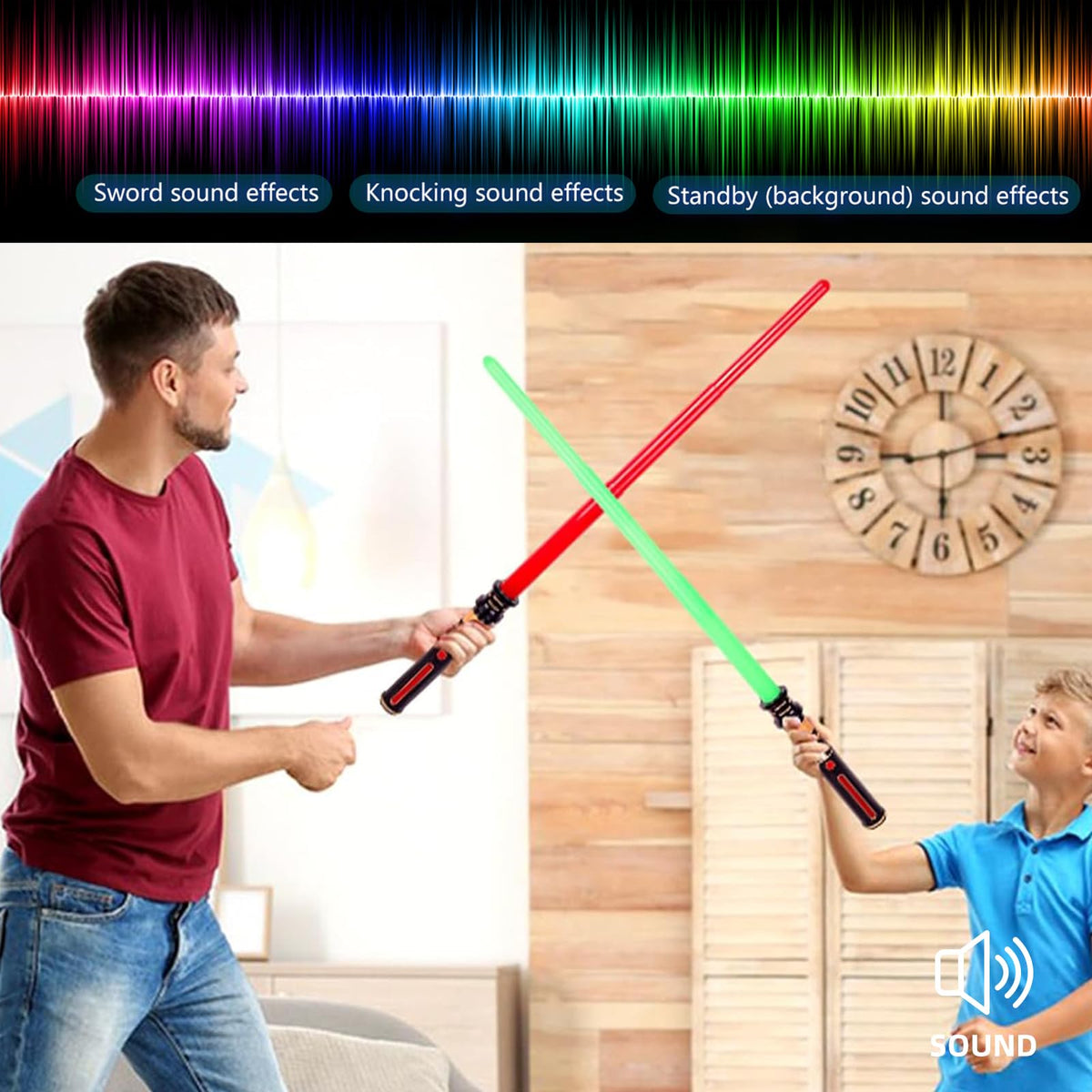 YukiHalu red green blue lights bring vibrant color to parties.